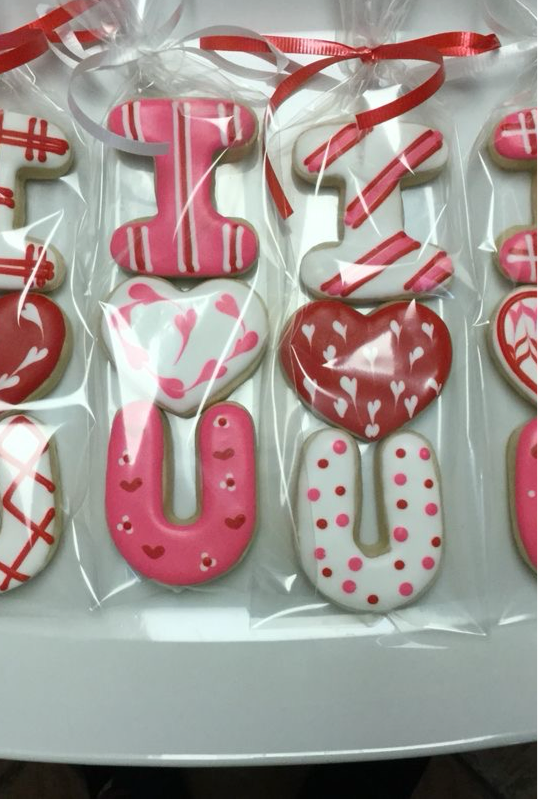 Sac de 3 biscuits I❤️U