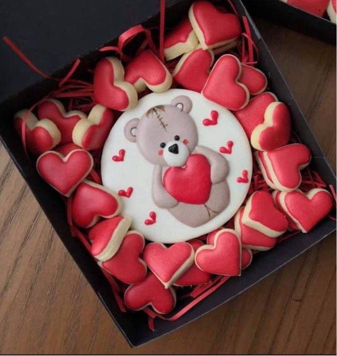 Boîte cœur et ourson