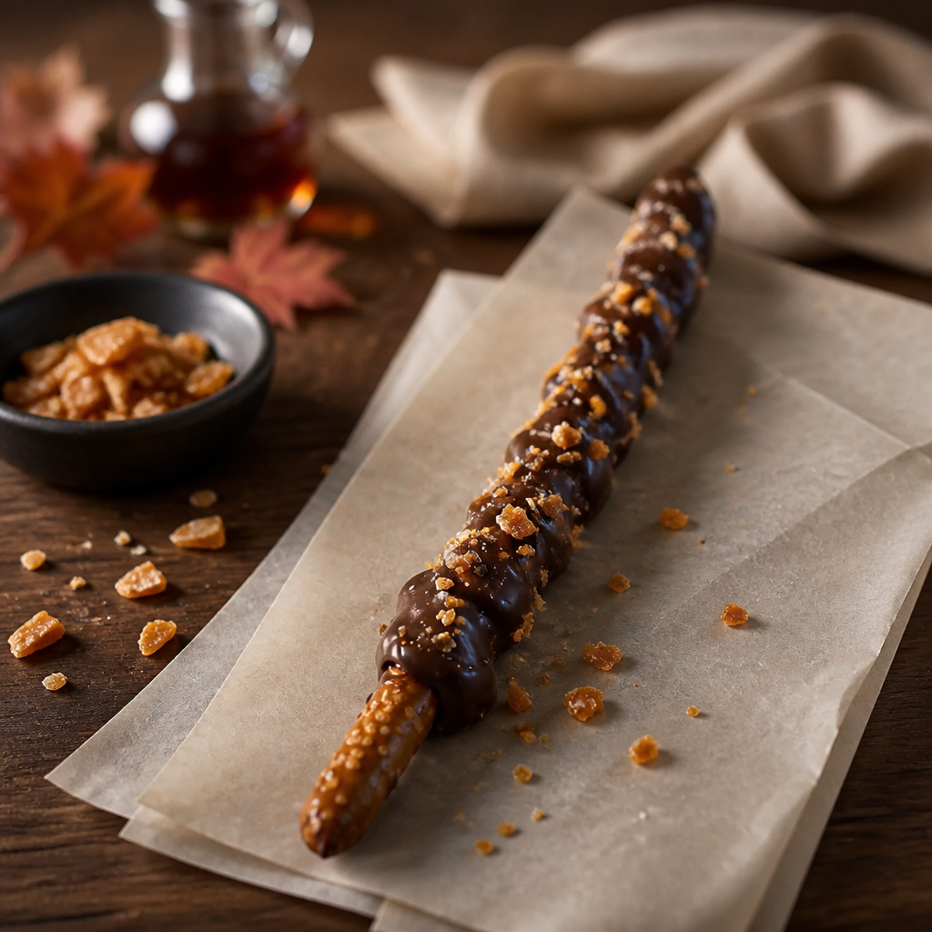 Bretzel caramel et chocolat