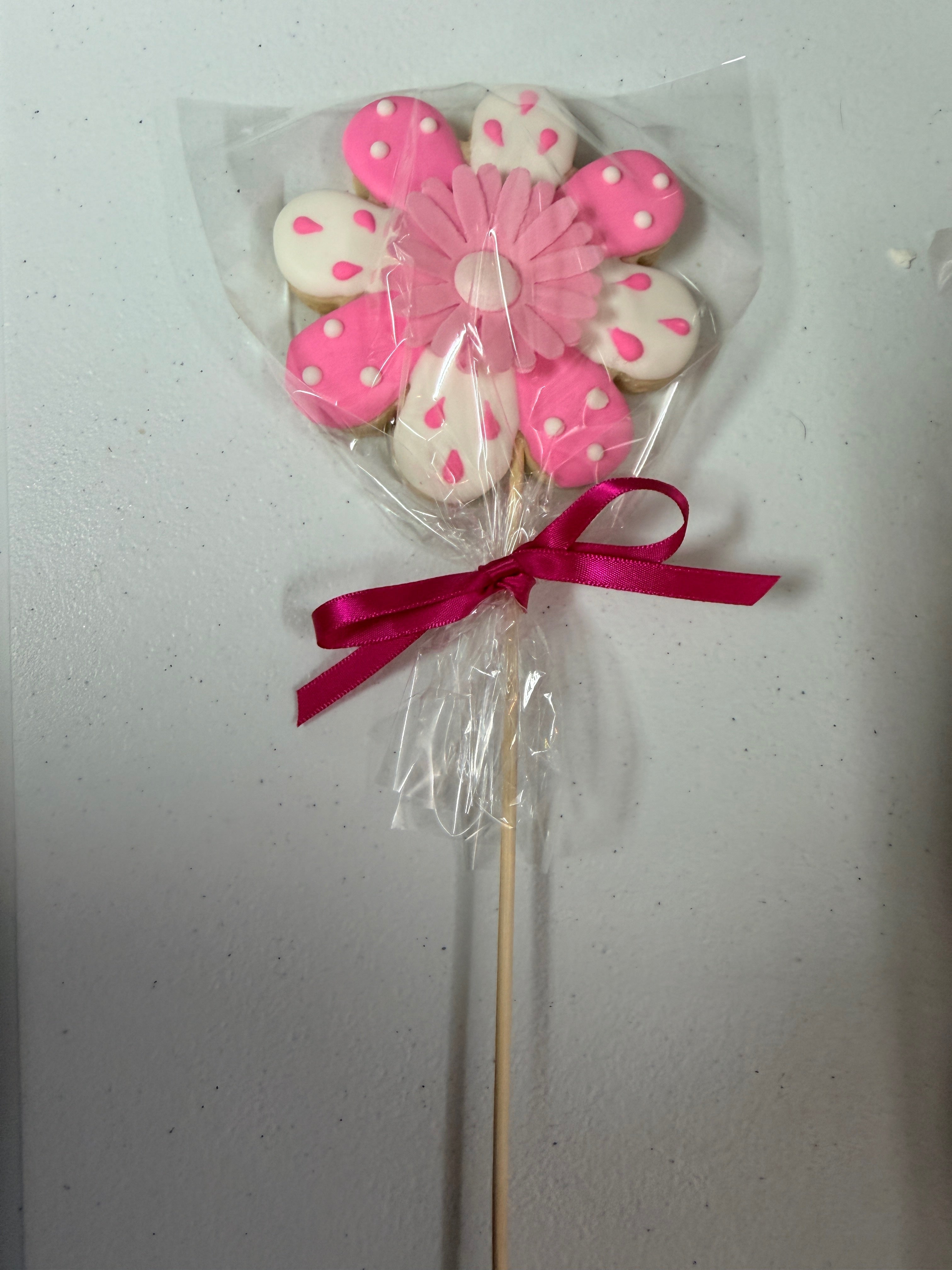 Fleur grand format sur baton