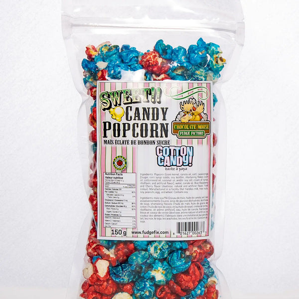 Popcorn Sucré - Barbe à Papa 150g - Chocolate Moose Fudge Factory